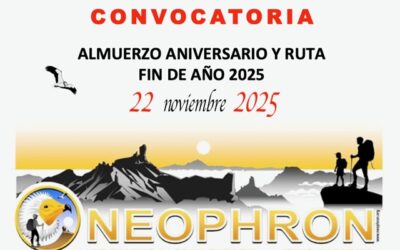 CONVOCATORIA ALMUERZO ANIVERSARIO Y RUTA FIN DE AÑO 2025