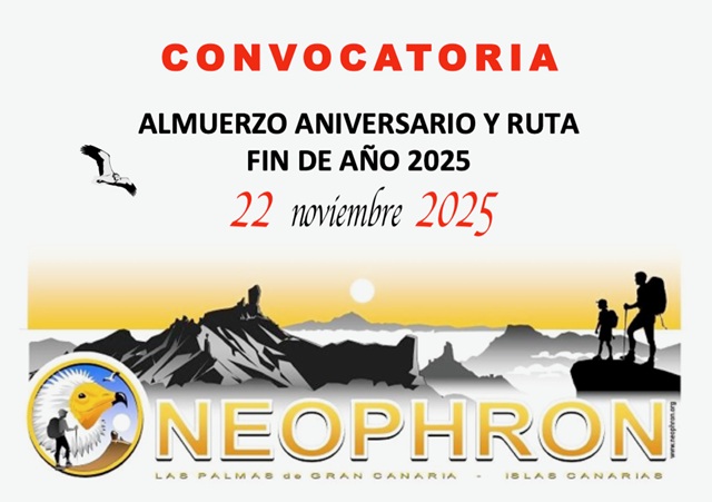CONVOCATORIA ALMUERZO ANIVERSARIO  Y RUTA FIN DE AÑO 2025