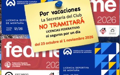 Cierre Temporal de la Secretaría del Club